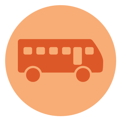 orange bus icon