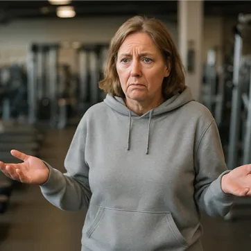 woman in a fitness center